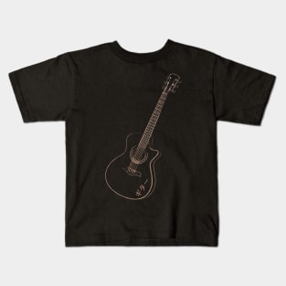 Guitar in Japanese Kids T-Shirt